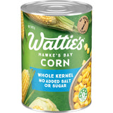 Watties Corn Whole Kernel No Added Salt Or Sugar Can 410g