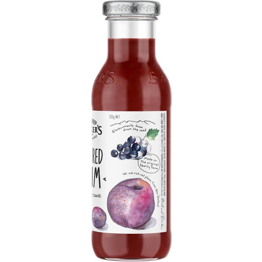 Barkers Plum Sauce Rich Red 325g