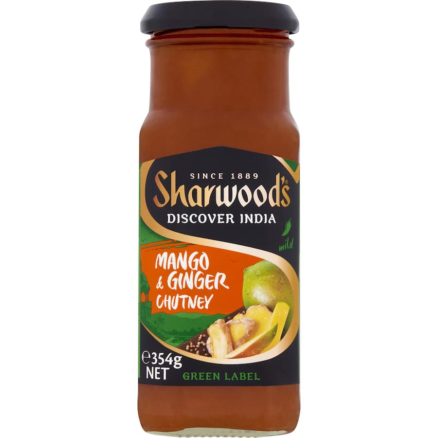 Sharwoods Chutney Mango & Ginger Jar 354g