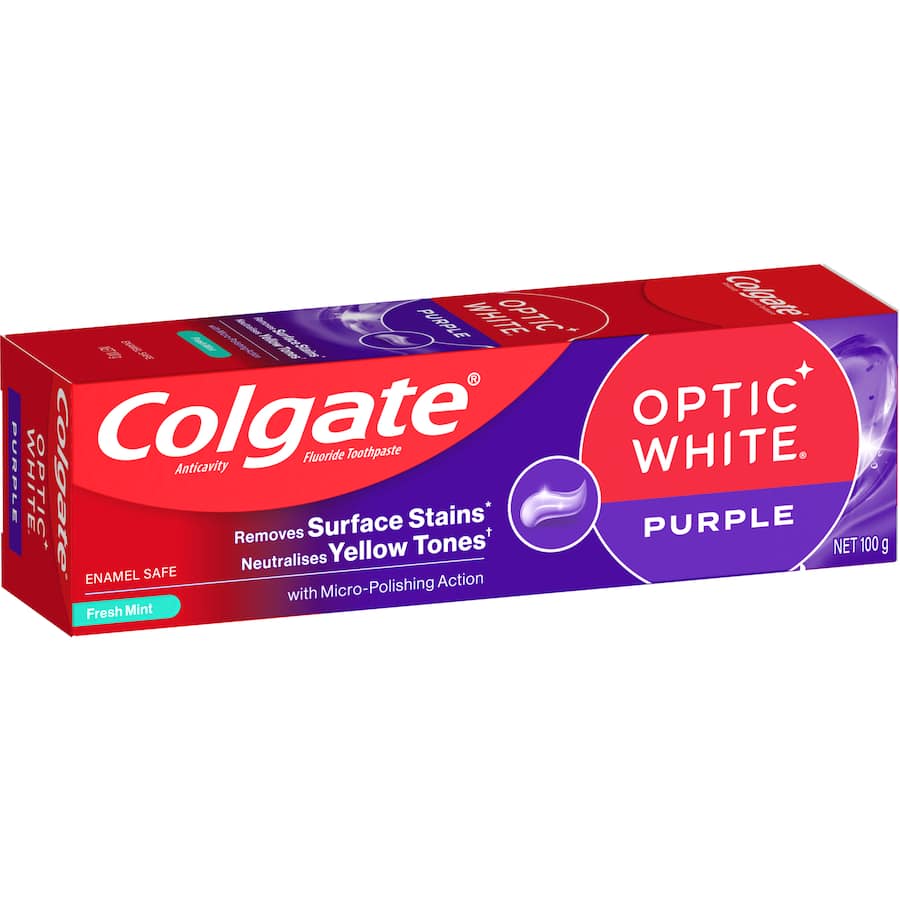 Colgate Optic White Toothpaste Purple 100g