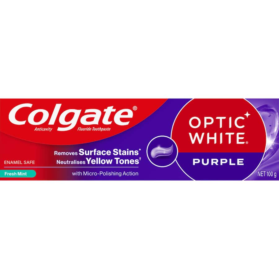 Colgate Optic White Toothpaste Purple 100g