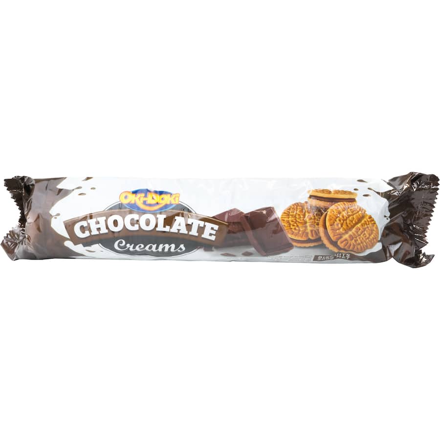 Oki Doki Cream Biscuits Chocolate 154g