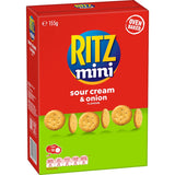 Ritz Mini Crackers Sour Cream And Onion 155g