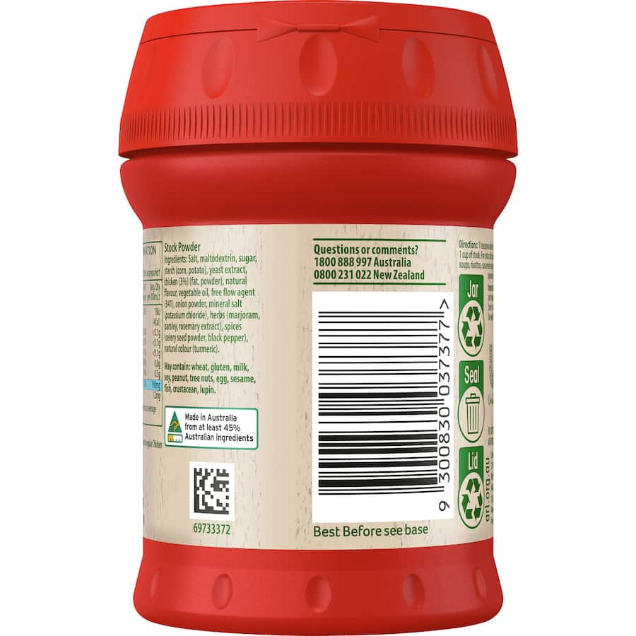 Continental Chicken Stock Powder Salt Reduced 120g