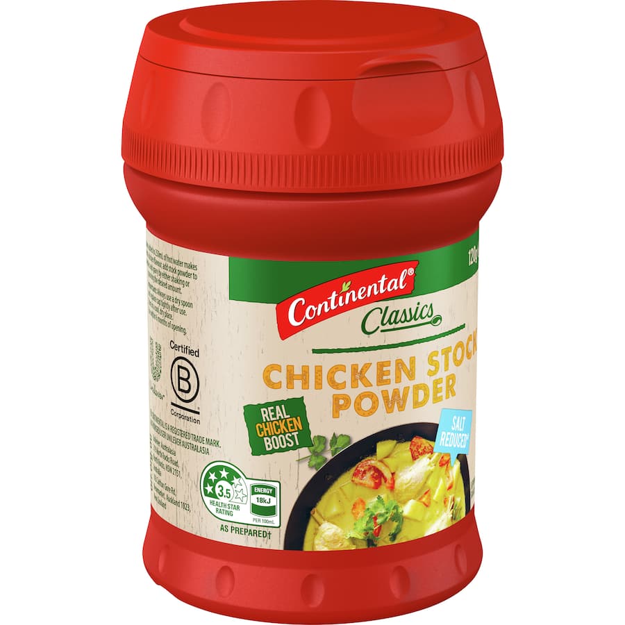 Continental Chicken Stock Powder Salt Reduced 120g