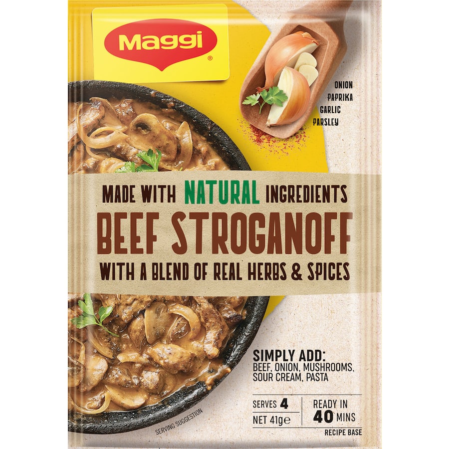 Maggi Recipe Base Beef Stroganoff Gluten Free Sachet 41g