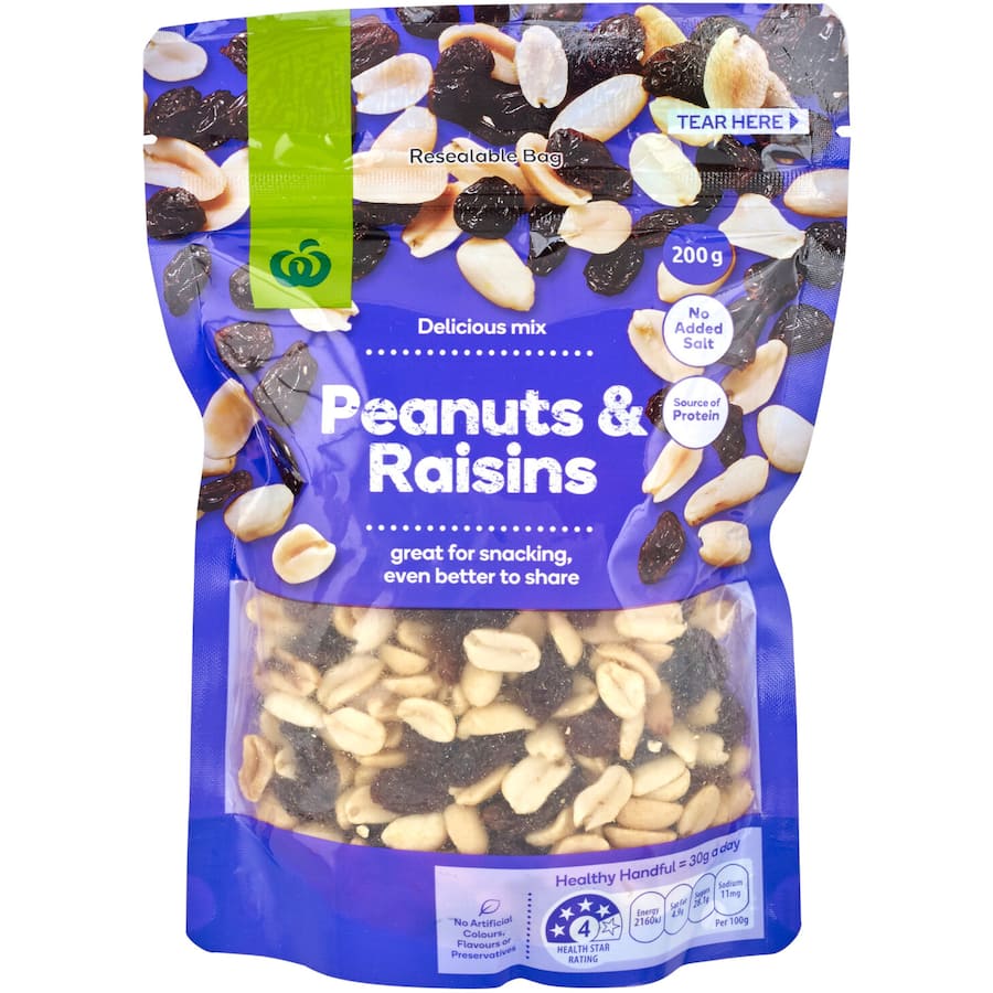 Woolworths Nut & Fruit Mix Nuts & Raisins 200g