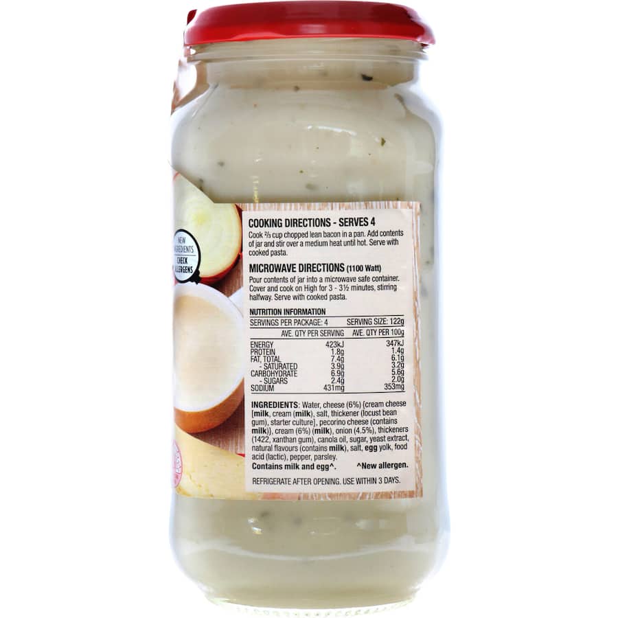 Leggo's Pasta Sauce Carbonara 490g