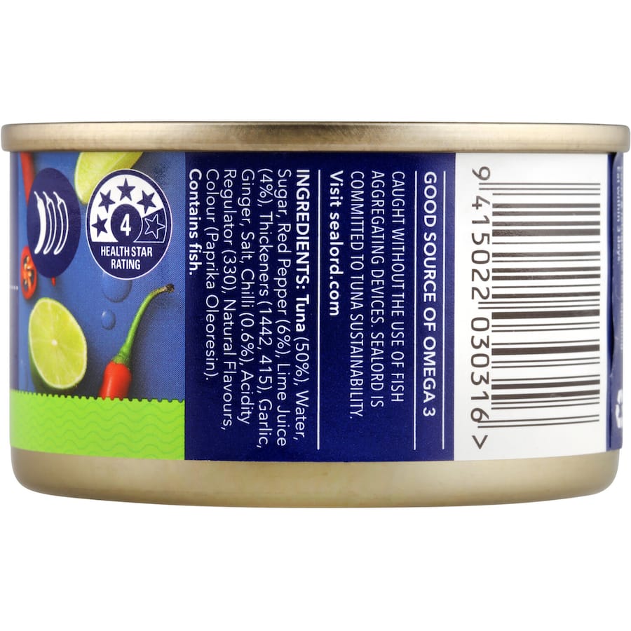 Sealord Sensations Tuna Chilli & Lime Tear tab can 95g