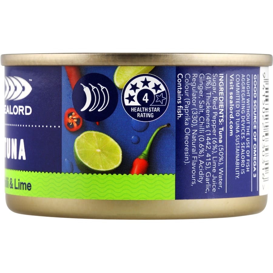 Sealord Sensations Tuna Chilli & Lime Tear tab can 95g