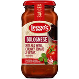 Leggo's Bolognese Pasta Sauce Red Wine Tomato & Herbs 500g
