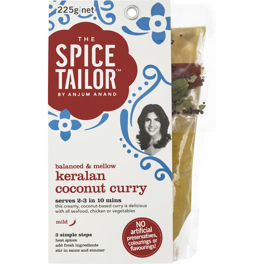 The Spice Tailor Ready Meal Keralan Coconut Curry Mild Packet 225g