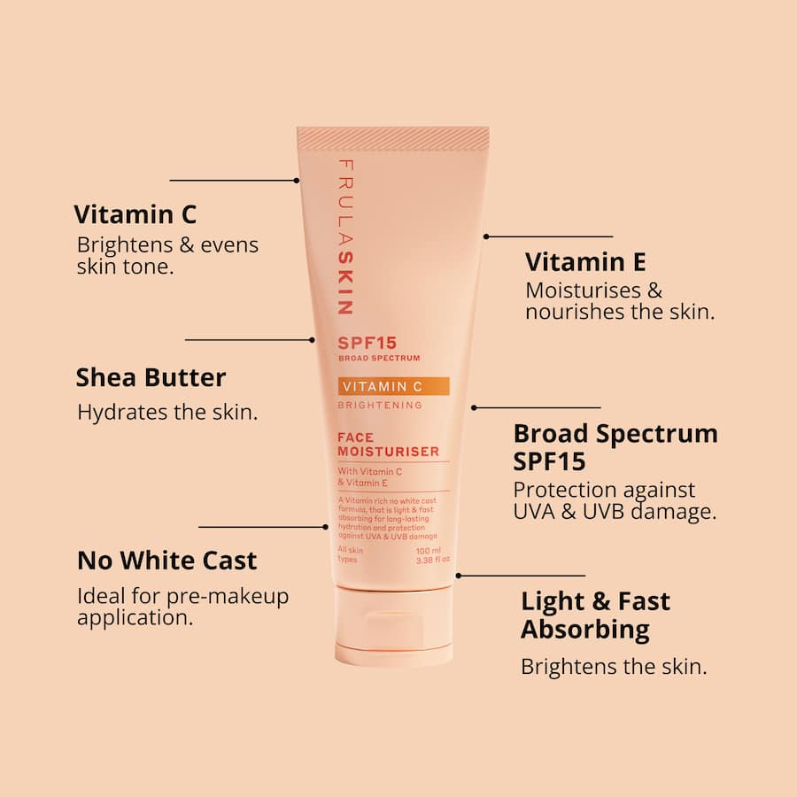 Frula Face Moisturiser Vitamin C Spf15 100mL