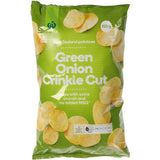 Woolworths Chips Green Onion Crinkle Cut 150g