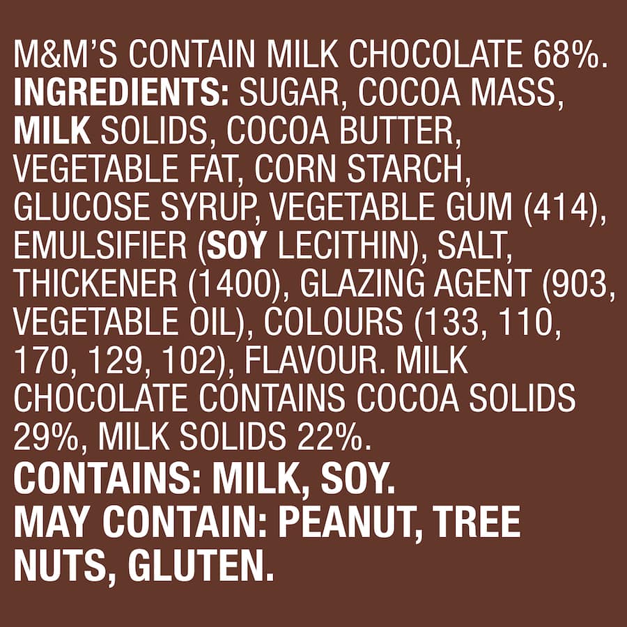 M&m's Chocolate Milk Choc 345g