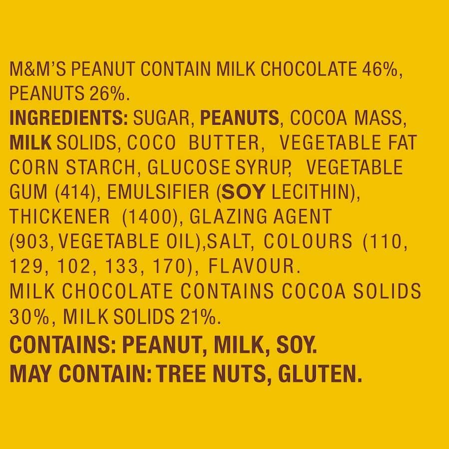 M&m's Chocolate Sharepack Peanut Bag 345g