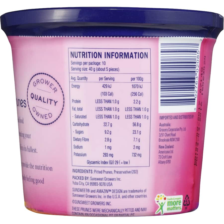 Sunsweet Prunes  Tub 400g