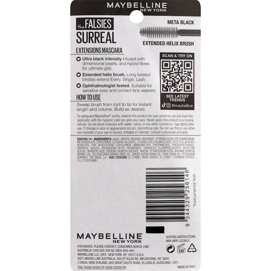 Maybelline Falsies Surreal Mascara Meta Black 10mL