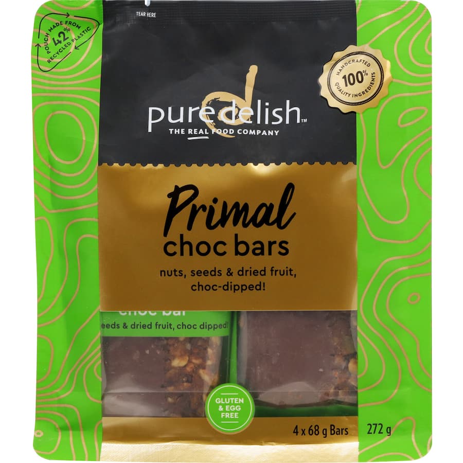 Pure Delish Snack Bar Primal Choc Bar Multipack 240g