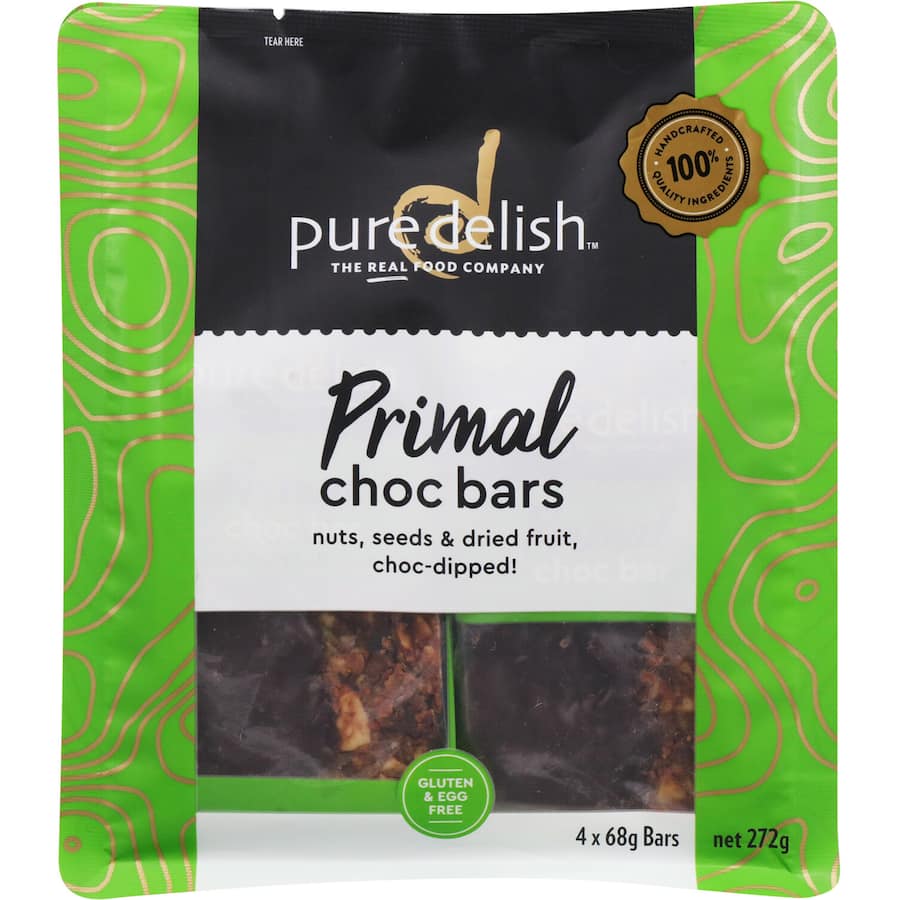 Pure Delish Snack Bar Primal Choc Bar Multipack 240g