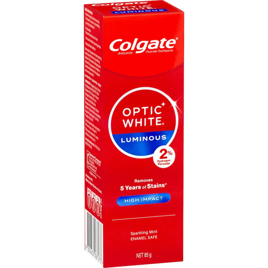 Colgate Optic White Toothpaste High Impact Teeth Whitening 85g