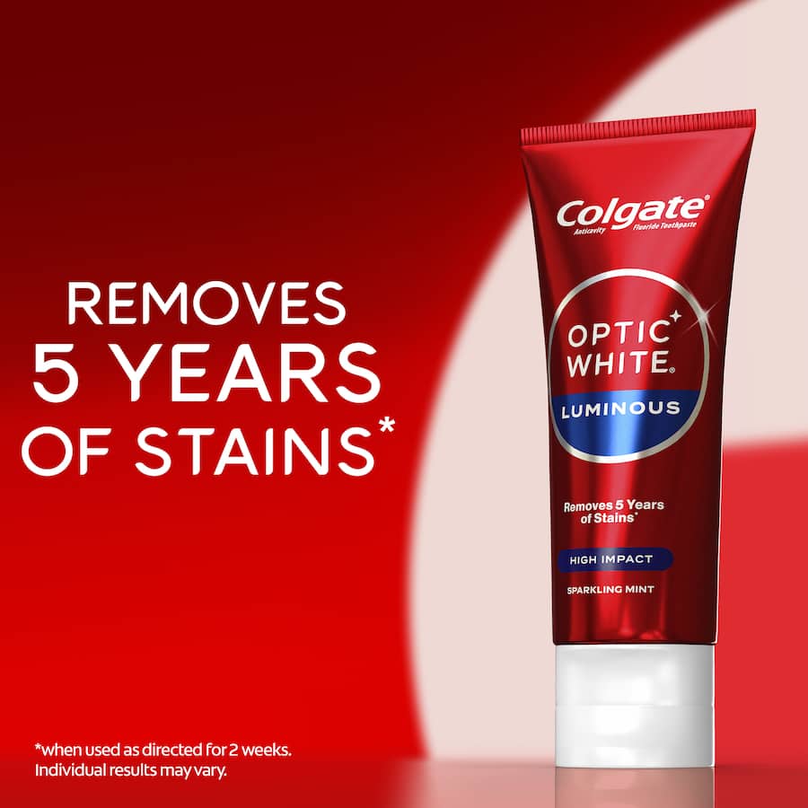 Colgate Optic White Toothpaste High Impact Teeth Whitening 85g