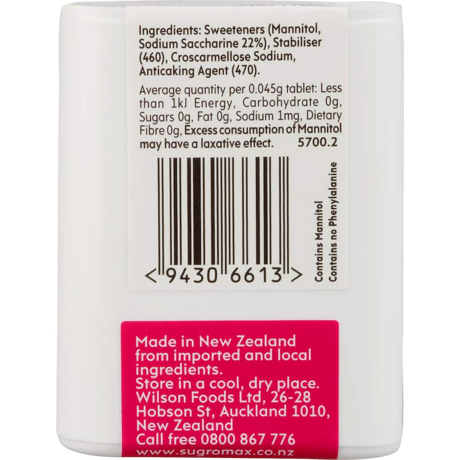 Sugromax Sugar Substitute Sweetener Tablets 400pack