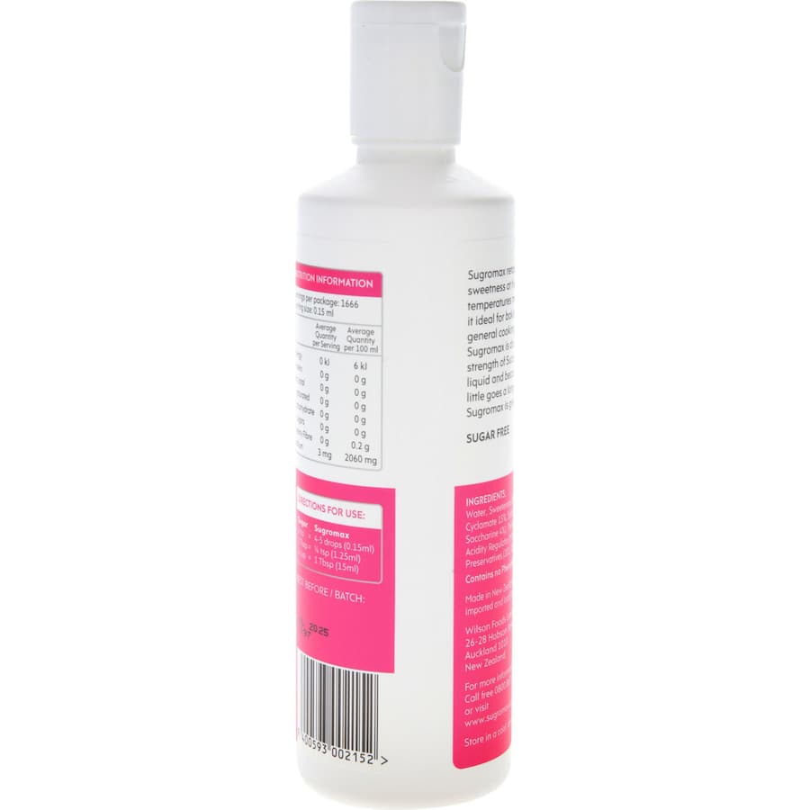 Sugromax Sugar Substitute Liquid Sweetener 250mL
