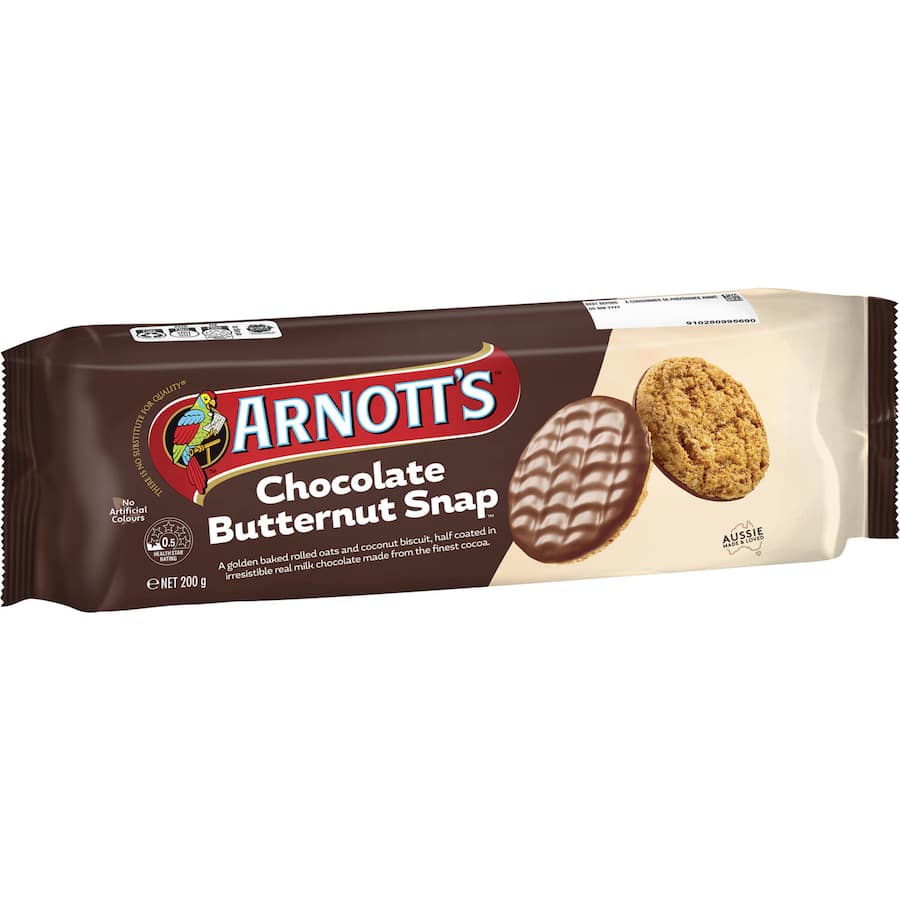 Arnotts Chocolate Biscuits Butternut Snap 200g