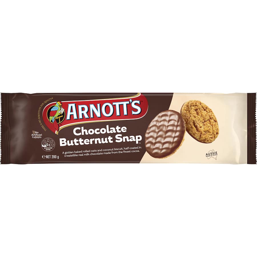 Arnotts Chocolate Biscuits Butternut Snap 200g