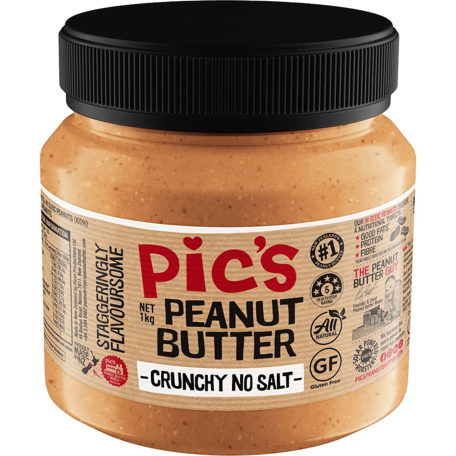Pic's Really Good Peanut Butter Crunchy No Salt 1kg