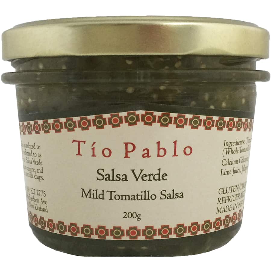 Tio Pablo Salsa Verde Mild Tomatillo Salsa Jar 200g