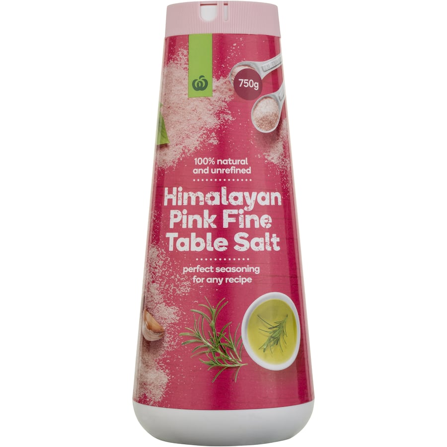 Woolworths Himalayan Pink Salt Fine Cut Shaker 750g