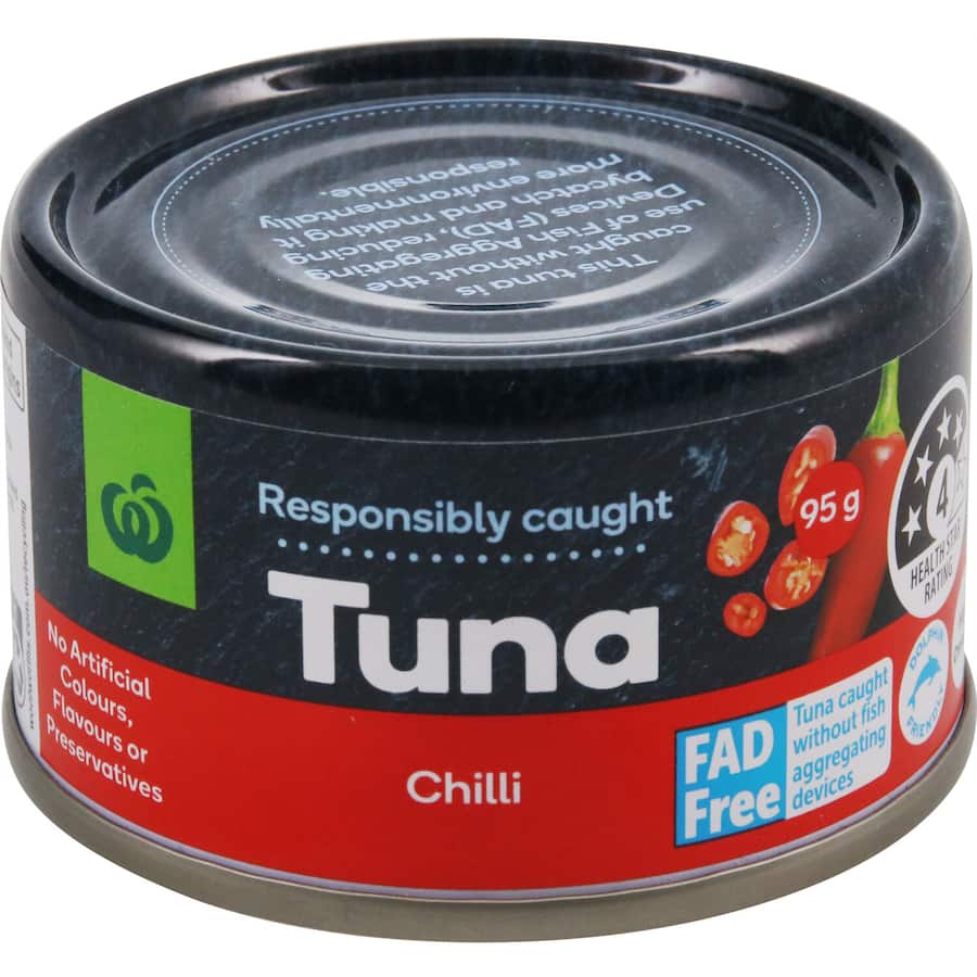 Woolworths Tuna Chilli Tear tab can 95g