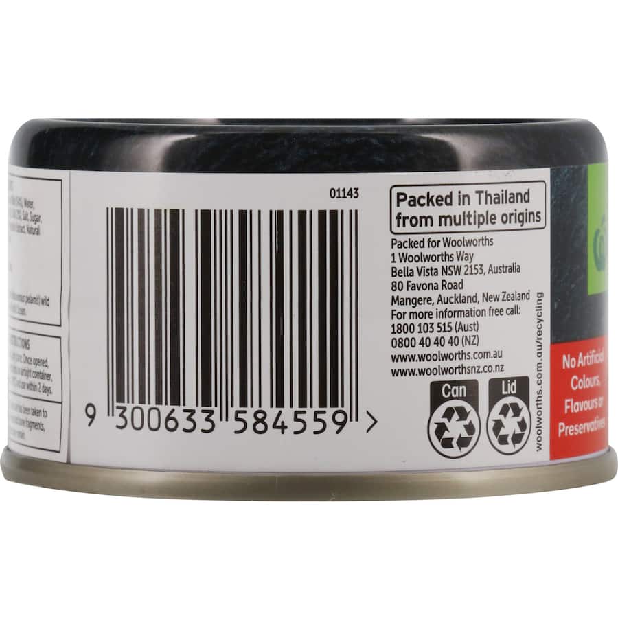 Woolworths Tuna Chilli Tear tab can 95g