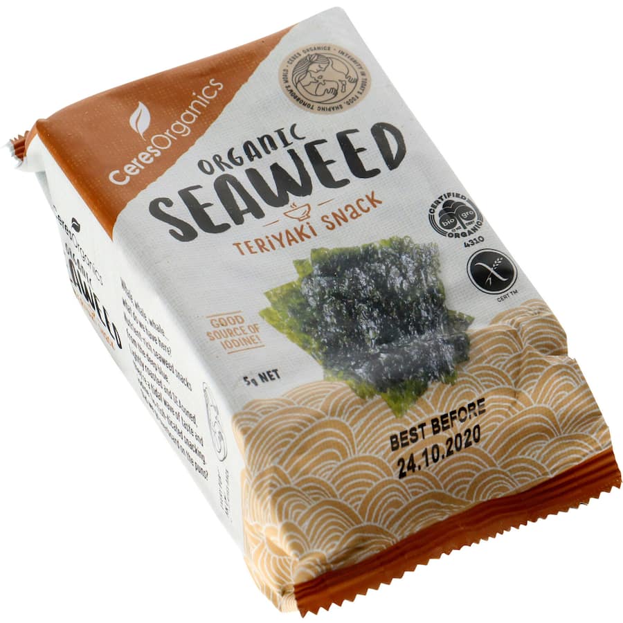 Ceres Organics Snacks Seaweed Teriyaki 5g