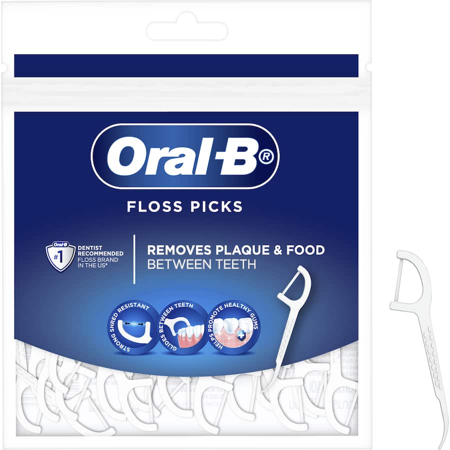 Oral B Dental Floss Picks 75ea