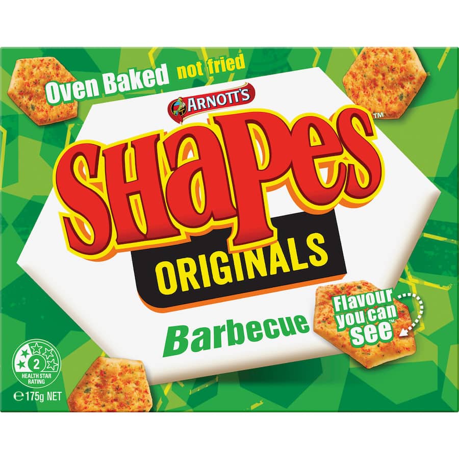 Arnotts Shapes Crackers Bbq Originals 175g