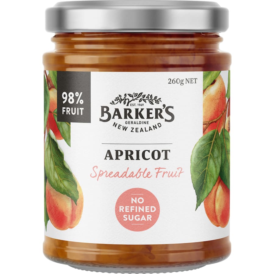 Barkers Spreadable Fruit Apricot 260g