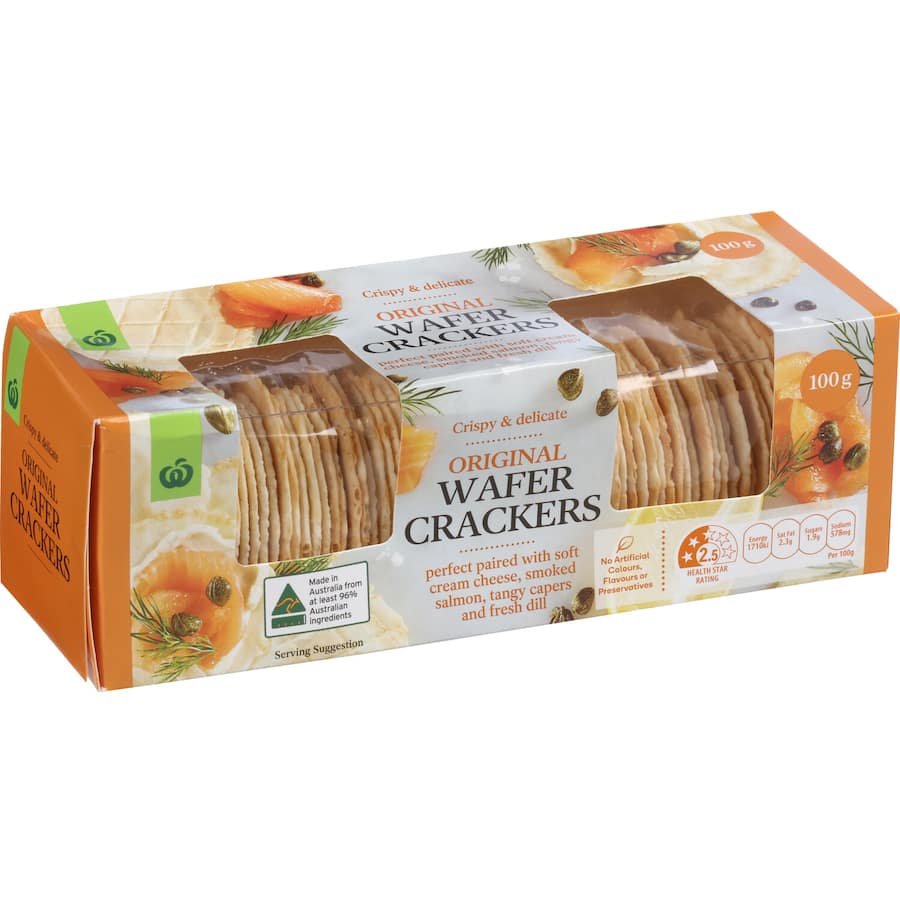 Woolworths Crackers Original Wafer 100g