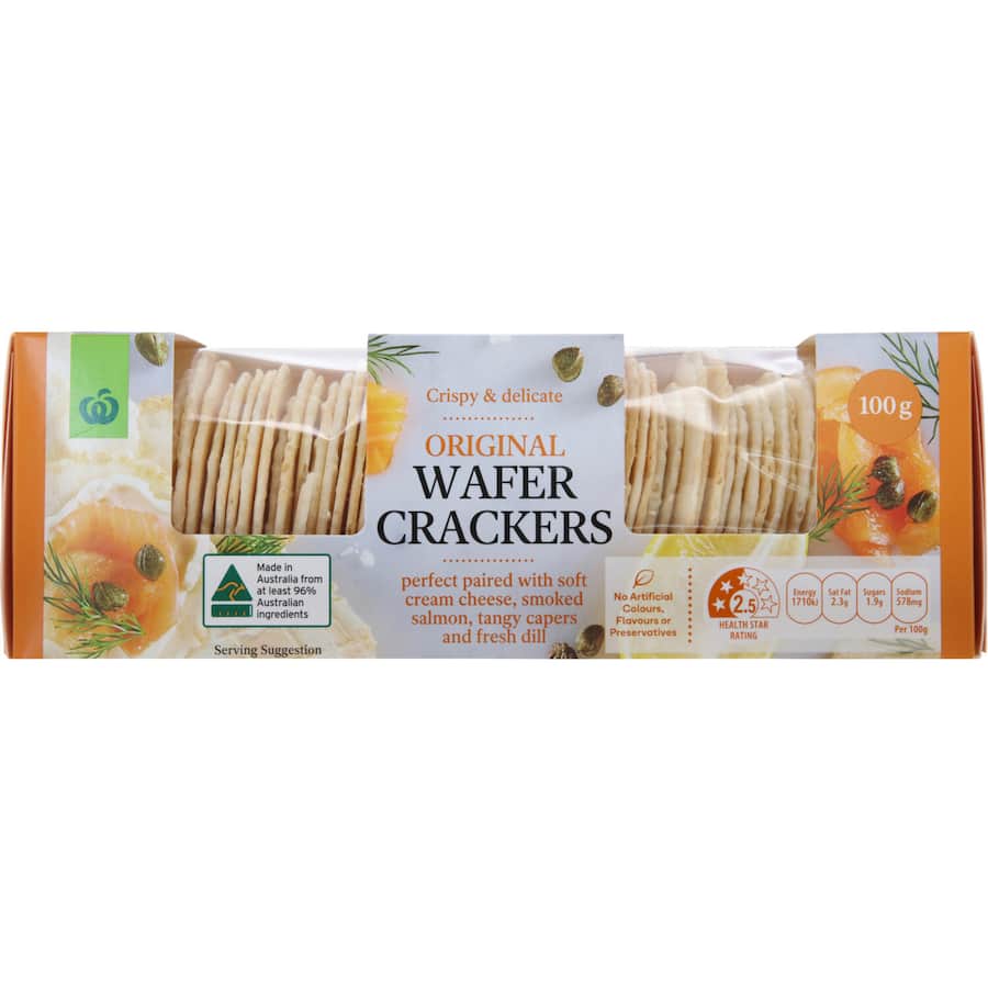 Woolworths Crackers Original Wafer 100g