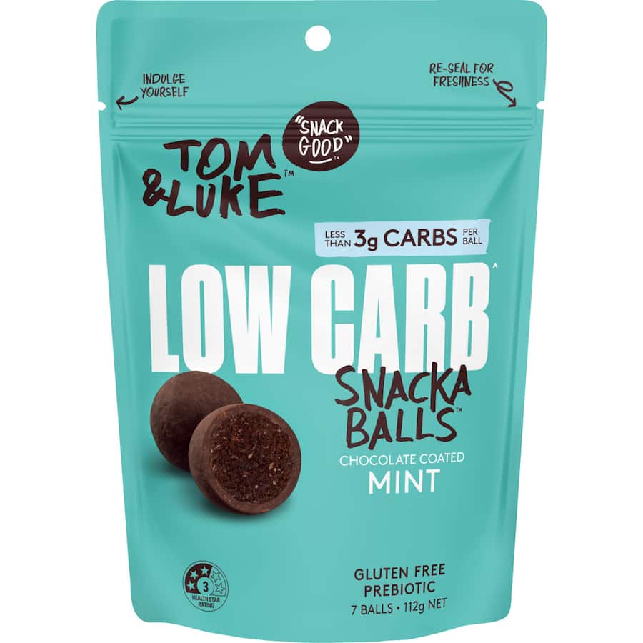Tom & Luke Snack Balls Low Carb Mint 112g