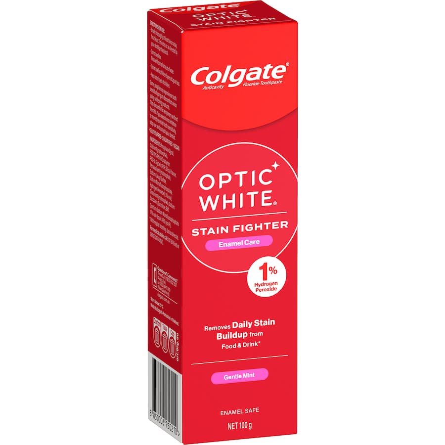 Colgate Optic White Toothpaste Stain Fighter Gentle Mint 100g