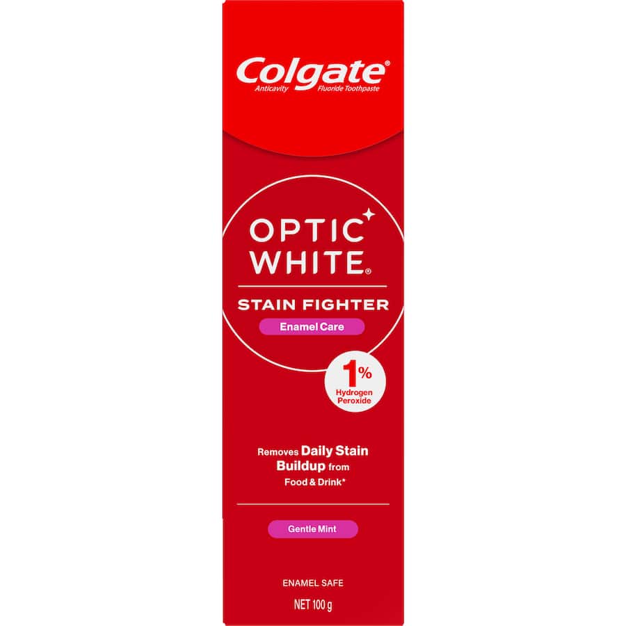 Colgate Optic White Toothpaste Stain Fighter Gentle Mint 100g