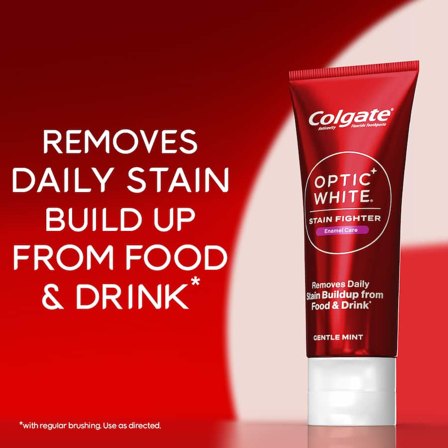 Colgate Optic White Toothpaste Stain Fighter Gentle Mint 100g
