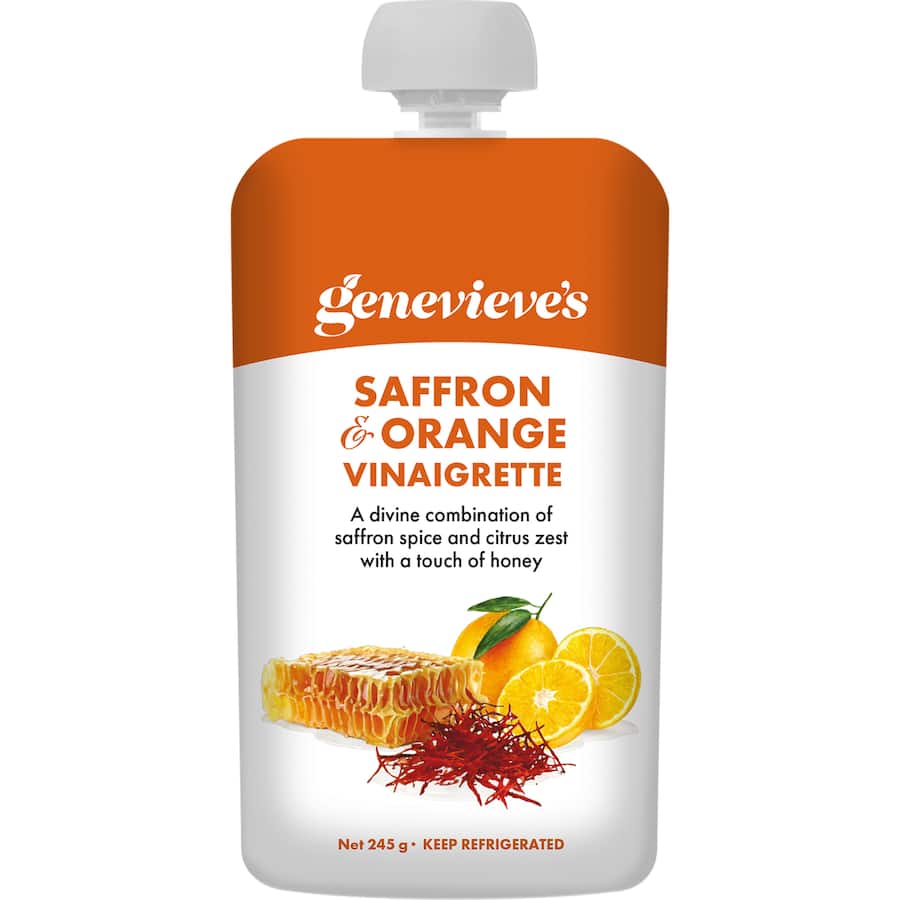 Genevieves Vinaigrette Saffron & Orange 245g