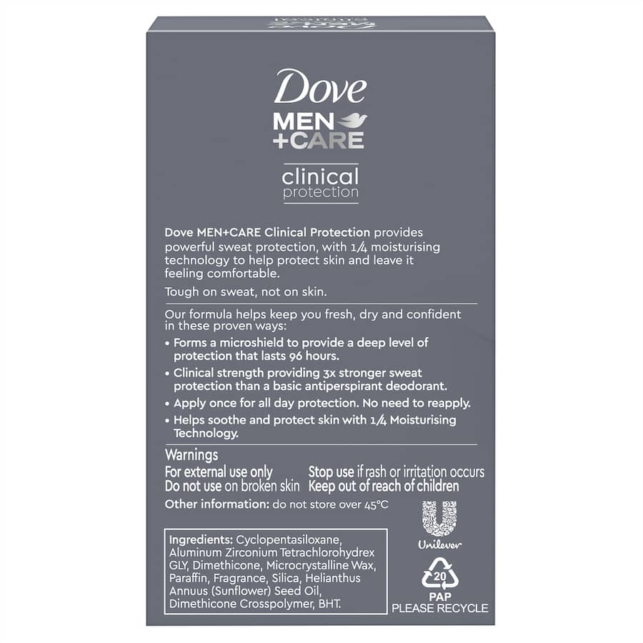 Dove Men + Care Antiperspirant Cream Clean Comfort 45mL