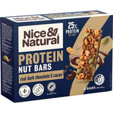 Nice & Natural Protein Nut Bars 3 Super Seeds Dark Choc Cacao 5pk 165g