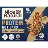 Nice & Natural Protein Nut Bars 3 Super Seeds Dark Choc Cacao 5pk 165g