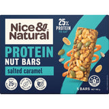 Nice & Natural Protein Nut Bars 3 Super Seeds Salted Caramel 5pk 165g